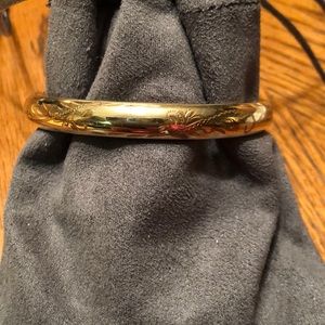 14k yellow gold filled bangle bracelet